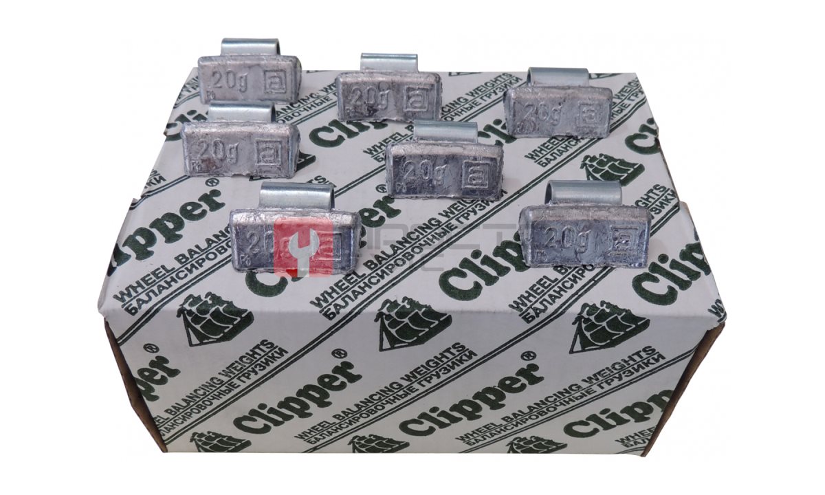  CLIPPER ГРУЗИК 0320 балансировочный для литого диска 20гр. (набор 100шт.) (0)