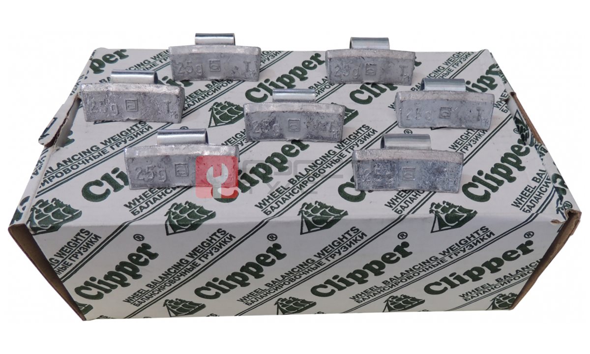  CLIPPER ГРУЗИК 0325 балансировочный для литого диска 25гр. (набор 100шт.) (0)