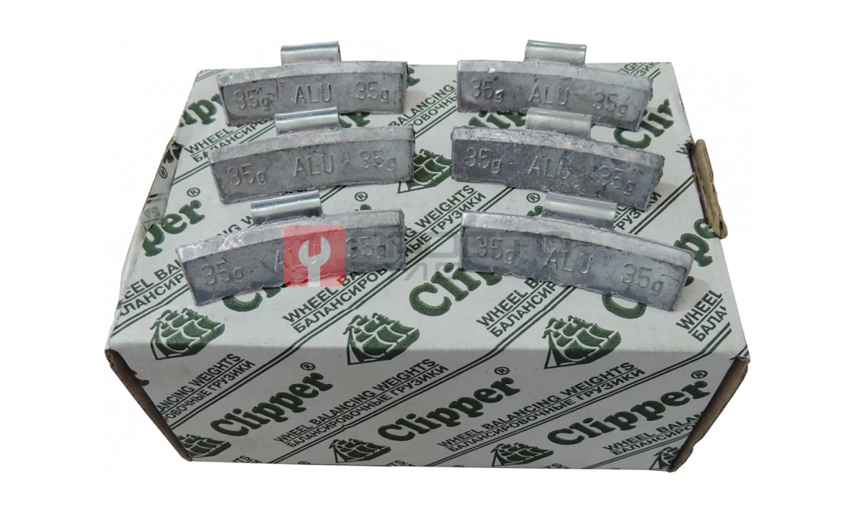  CLIPPER ГРУЗИКИ 0335 балансировочные для литых дисков 35гр. (набор 50шт.) (0)