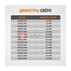  WDK-ST0305 Набор для восстановления резьбы M3x0.5, 16 предметов (4)