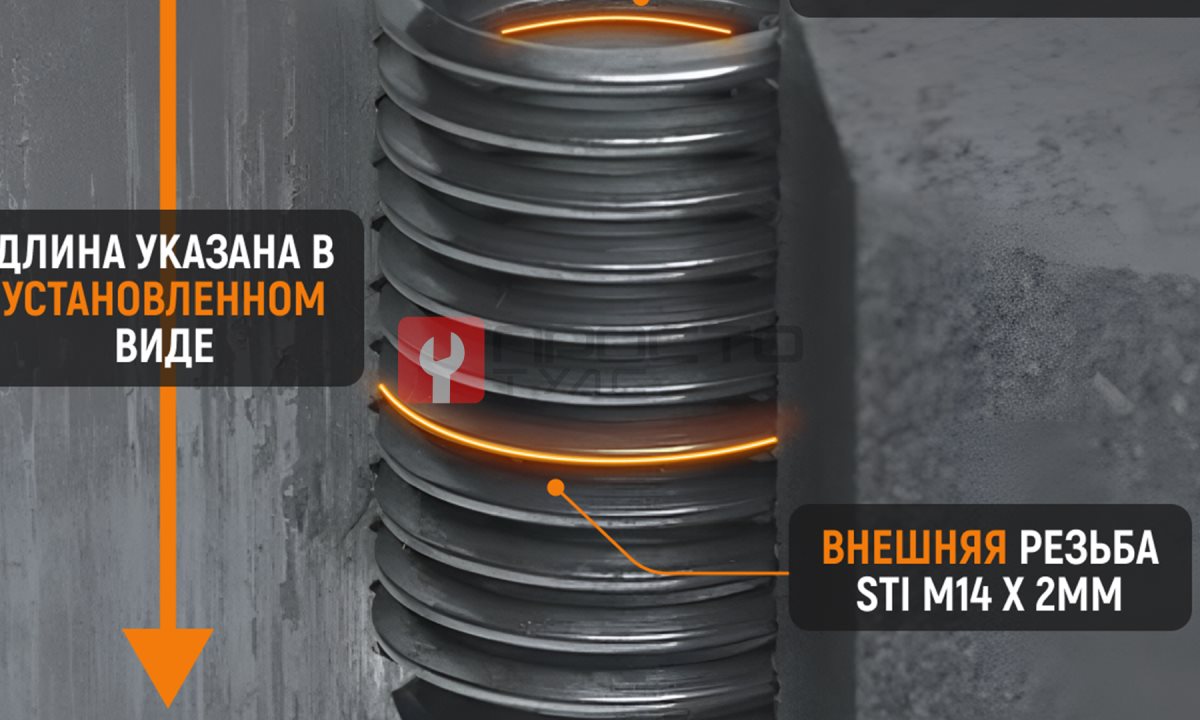  WDK-ST1420 Набор для восстановления резьбы M14X2, 16 предметов (0)