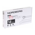  Набор ключей комбинированных в ложементе, 14 предметов для тележки NORDBERG 10214T (8)