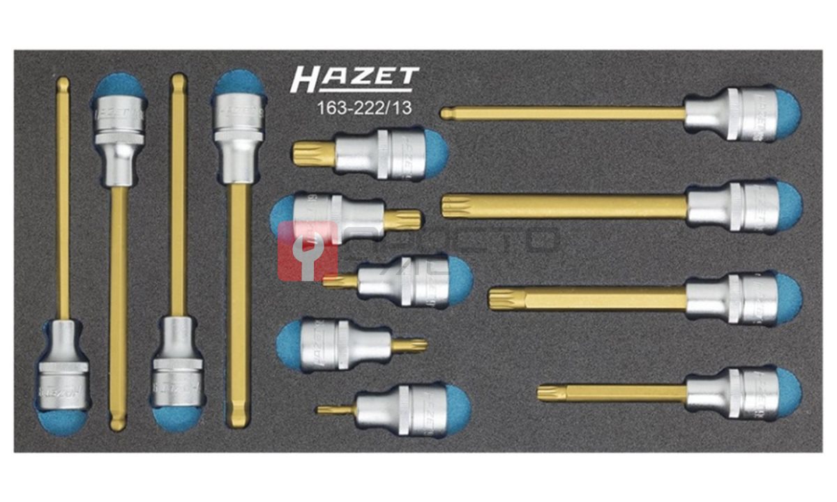  Набор головок с насадками Hazet 163-222/13 (0)