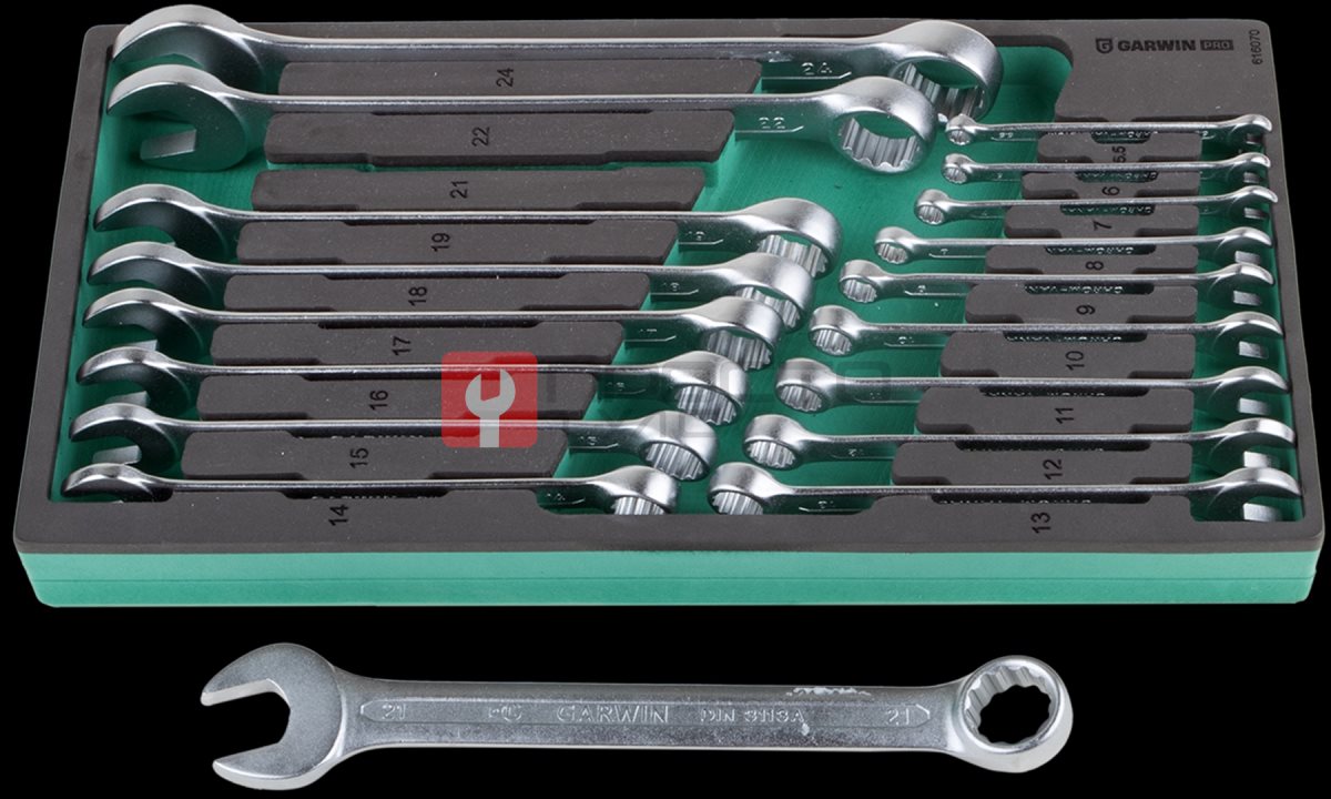  GARWIN PRO 616070 Набор ключей комбинированных 18 пр. 5,5-24 мм в ложементе EVA (0)