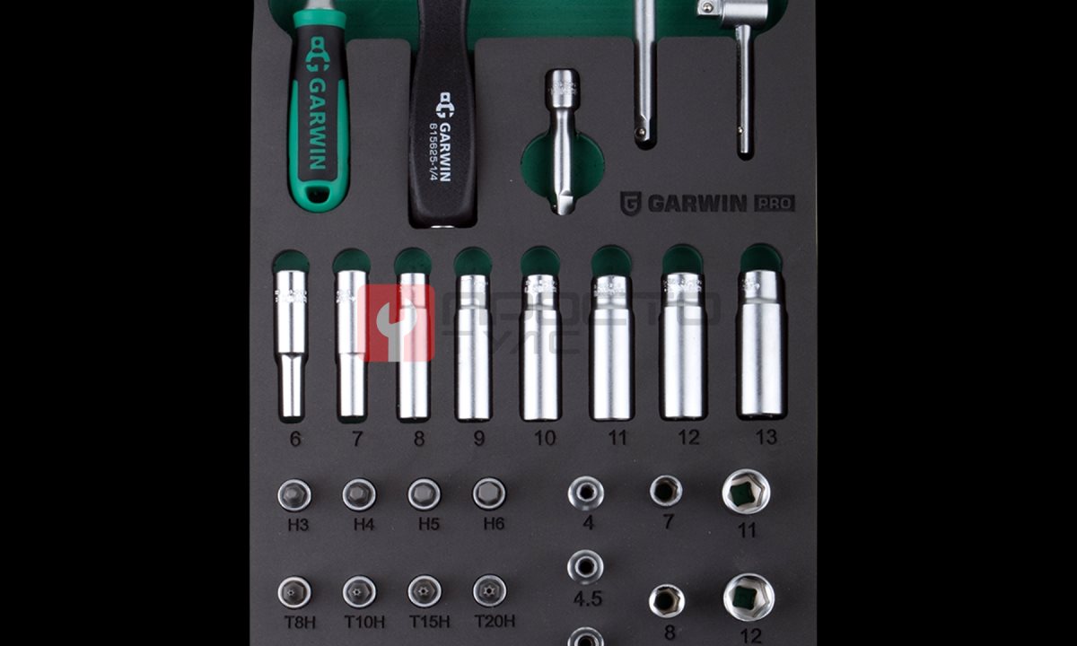  GARWIN PRO 645010 Набор торцевых головок 1/4