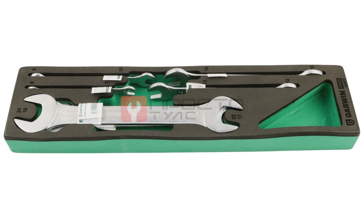  GARWIN PRO 645570 Набор ключей рожковых 6-24 мм, 6 пр. в ложементе EVA (0)