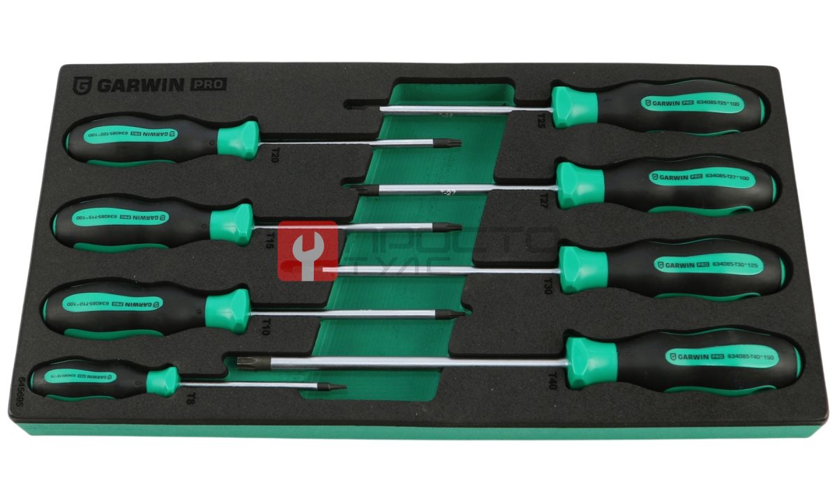  GARWIN PRO 645695 Набор отверток Torx, 8 пр. в ложементе EVA (0)