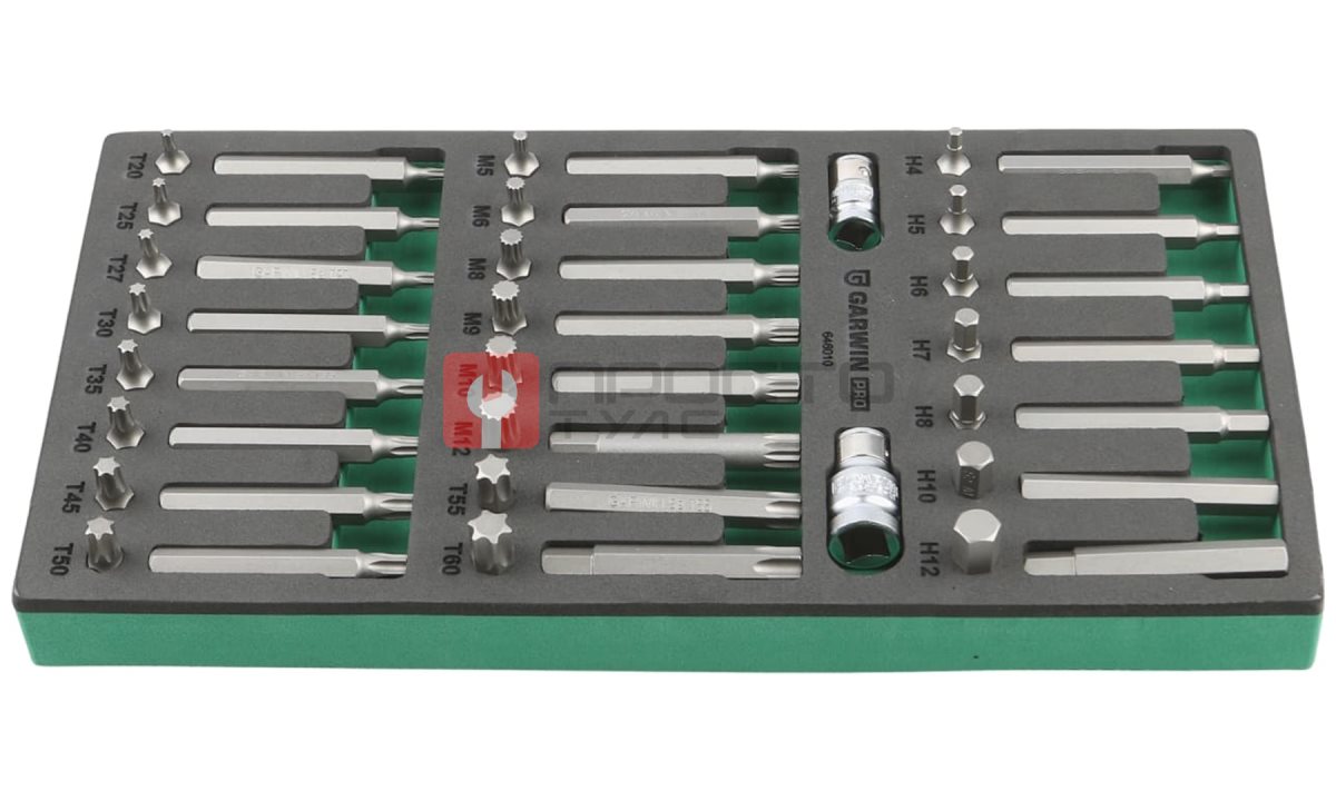  GARWIN PRO 646010 Набор бит 10 мм, Torx, Spline, Hex, 48 пр. в ложементе EVA (0)