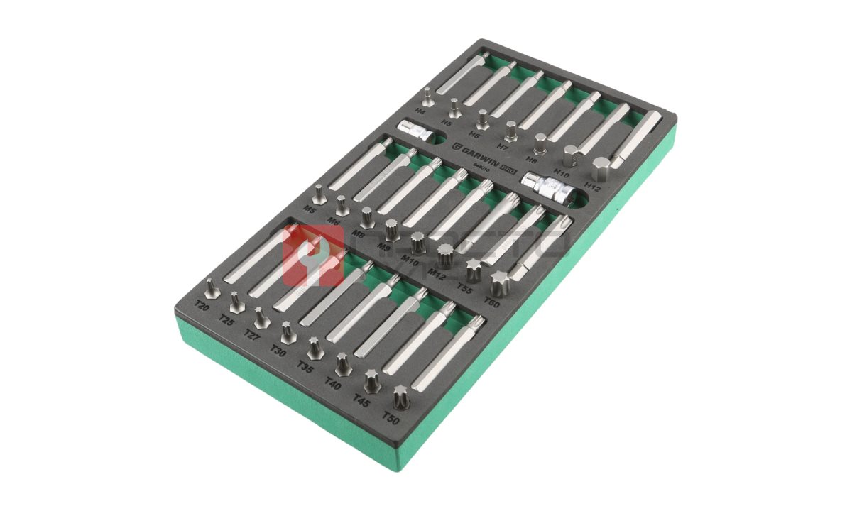  GARWIN PRO 646010 Набор бит 10 мм, Torx, Spline, Hex, 48 пр. в ложементе EVA (1)