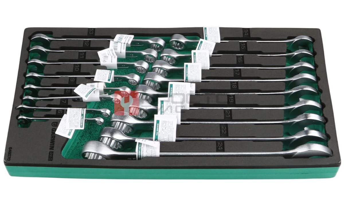  GARWIN PRO 646070 Набор ключей комбинированных 17 пр. 6-24 мм в ложементе EVA (0)