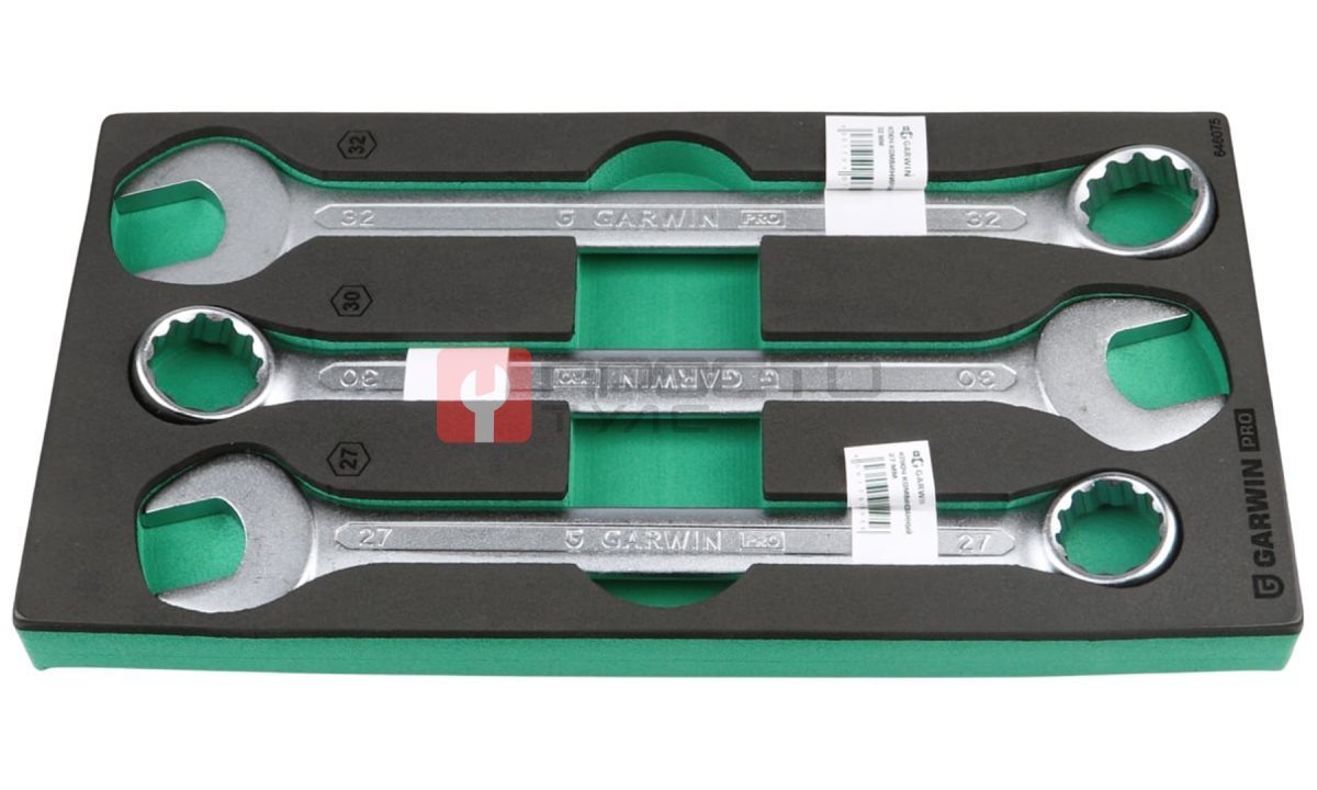 GARWIN PRO 646075 Набор ключей комбинированных 27, 30, 32 мм, 3 пр., в ложементе EVA (0)