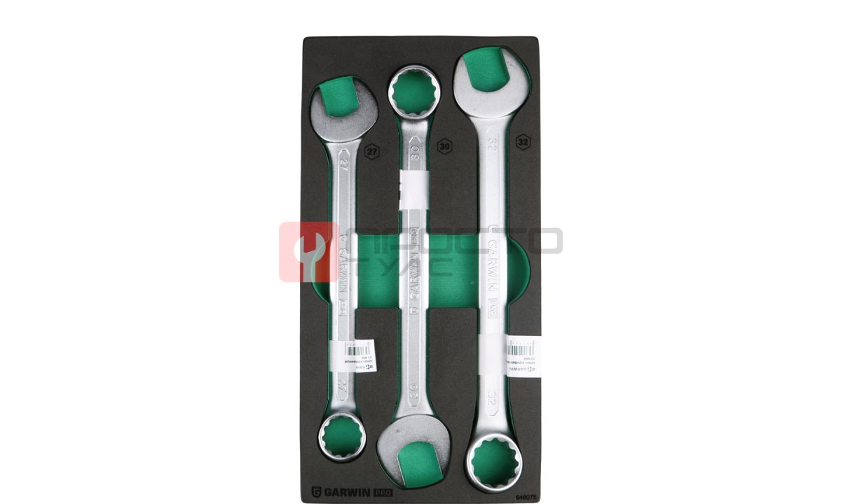  GARWIN PRO 646075 Набор ключей комбинированных 27, 30, 32 мм, 3 пр., в ложементе EVA (1)