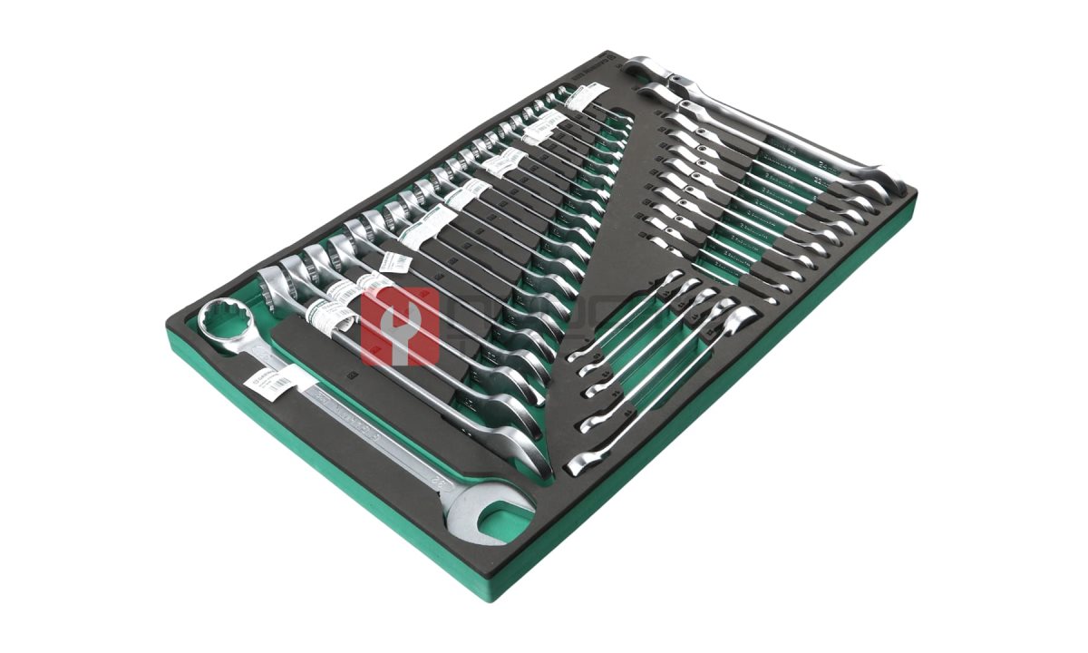  GARWIN PRO 646080 Набор ключей комбинированных 6-32 мм, трещоточных 8-24 мм и разрезных 8-22 мм, 37 пр. в ложементе EVA (1)