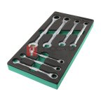  GARWIN PRO 646160 Набор ключей комбинированных трещоточных 7 пр. в ложементе EVA мни (1)