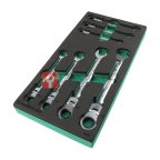  GARWIN PRO 646165 Набор ключей комбинированных трещоточных с шарниром 7 пр. в ложементе EVA мни (1)