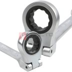  GARWIN PRO 646175 Набор ключей комбинированных трещоточных с шарниром 8-24 мм, 11 пр. в ложементе EVA (6)