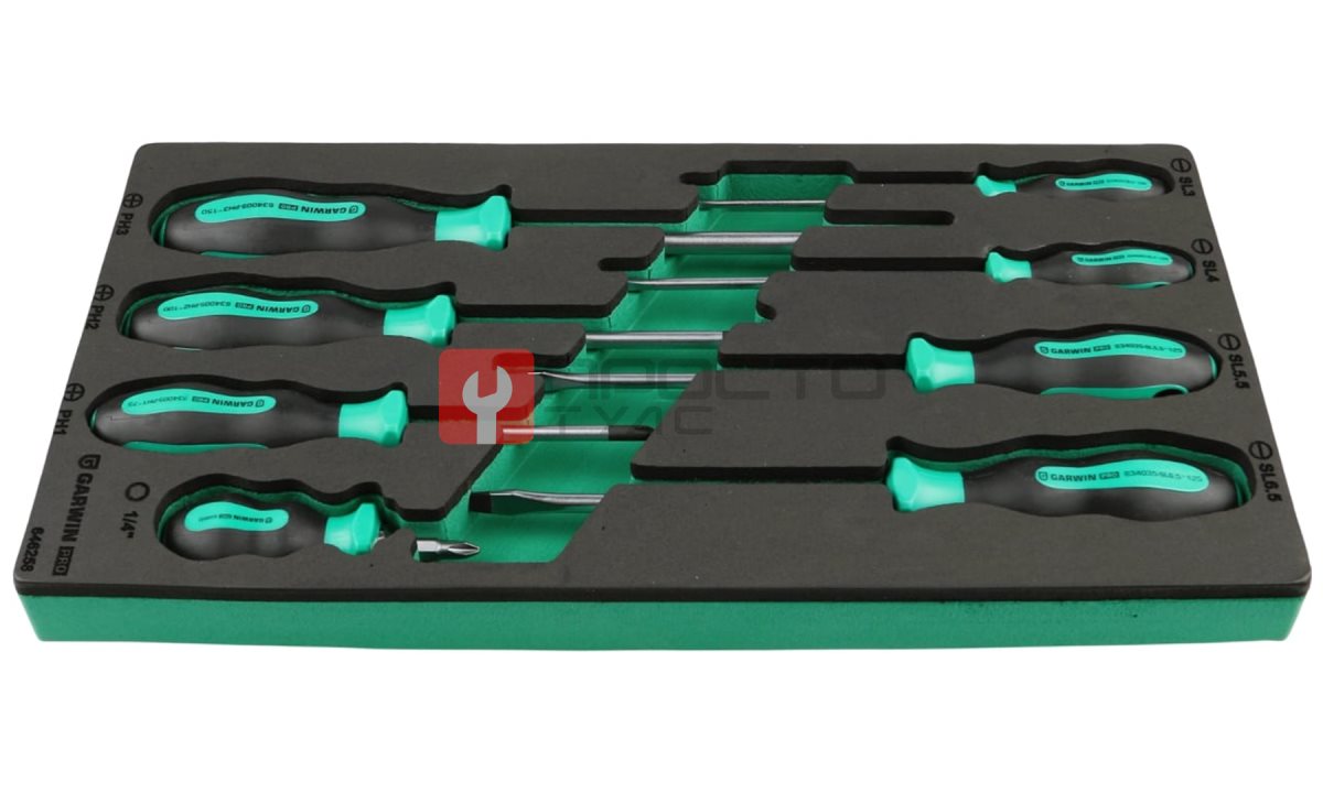  GARWIN PRO 646258 Набор отверток стандартных 8 пр. в ложементе EVA (0)