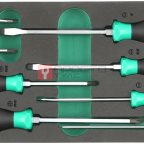  GARWIN PRO 646280 Набор отверток цельнометаллических и стандартных 8 пр. в ложементе EVA мни (1)