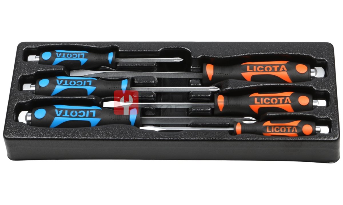  Licota ACK-384015 Набор отверток цельнометаллических 6 пр. в ложементе (0)