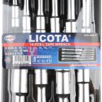  Licota ACK-384017 Набор ключей Г-образных проходных, в ложементе (8)