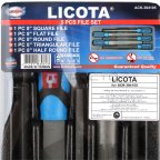  Licota ACK-384105 Набор напильников 200 мм, 5 пр. в ложементе (8)