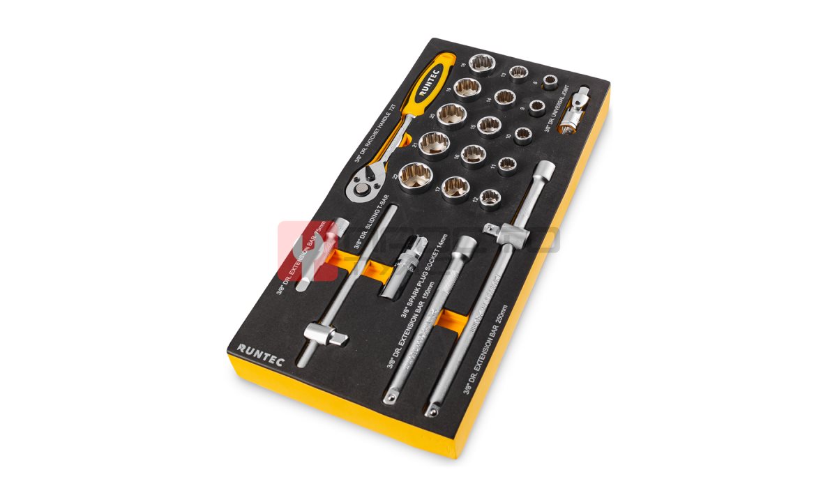  RUNTEC RT-HT1E23 Набор торцевых головок с аксессуарами RUNTEC 3/8