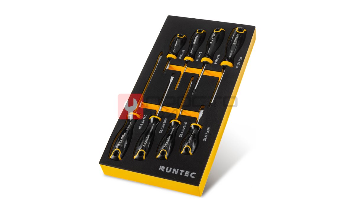  RUNTEC RT-SD1E8 Набор отверток RUNTEC S2 в ложементе EVA, 8 предметов (0)