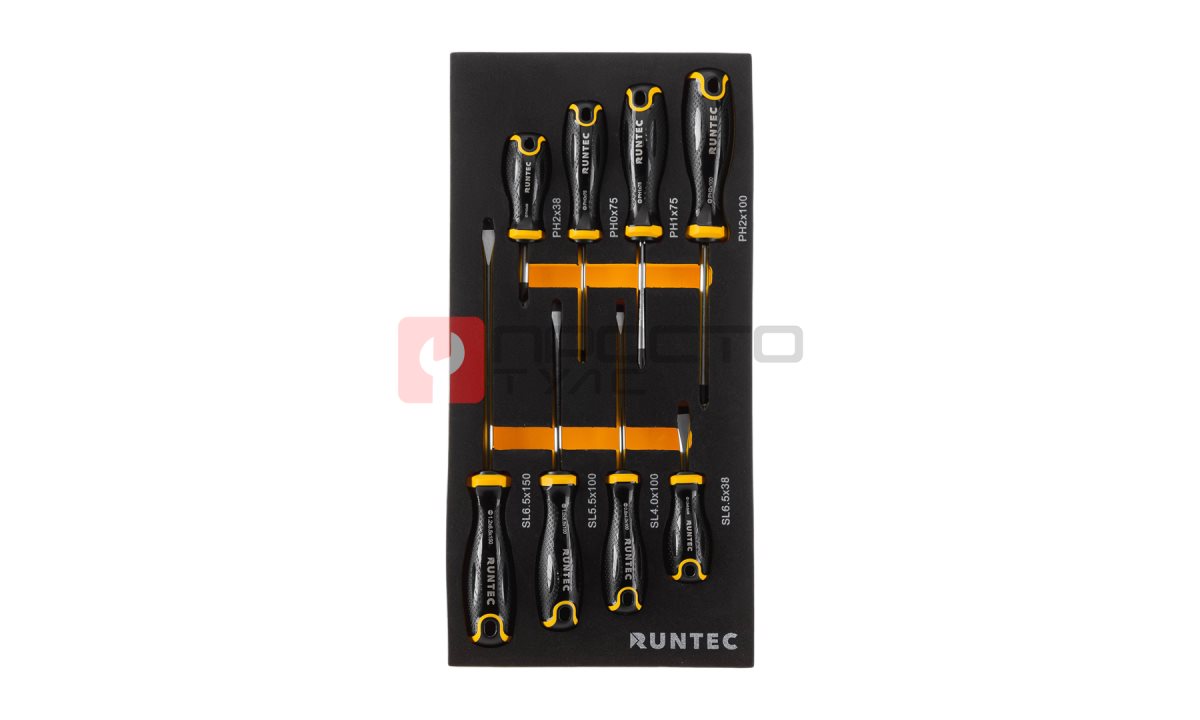  RUNTEC RT-SD1E8 Набор отверток RUNTEC S2 в ложементе EVA, 8 предметов (1)