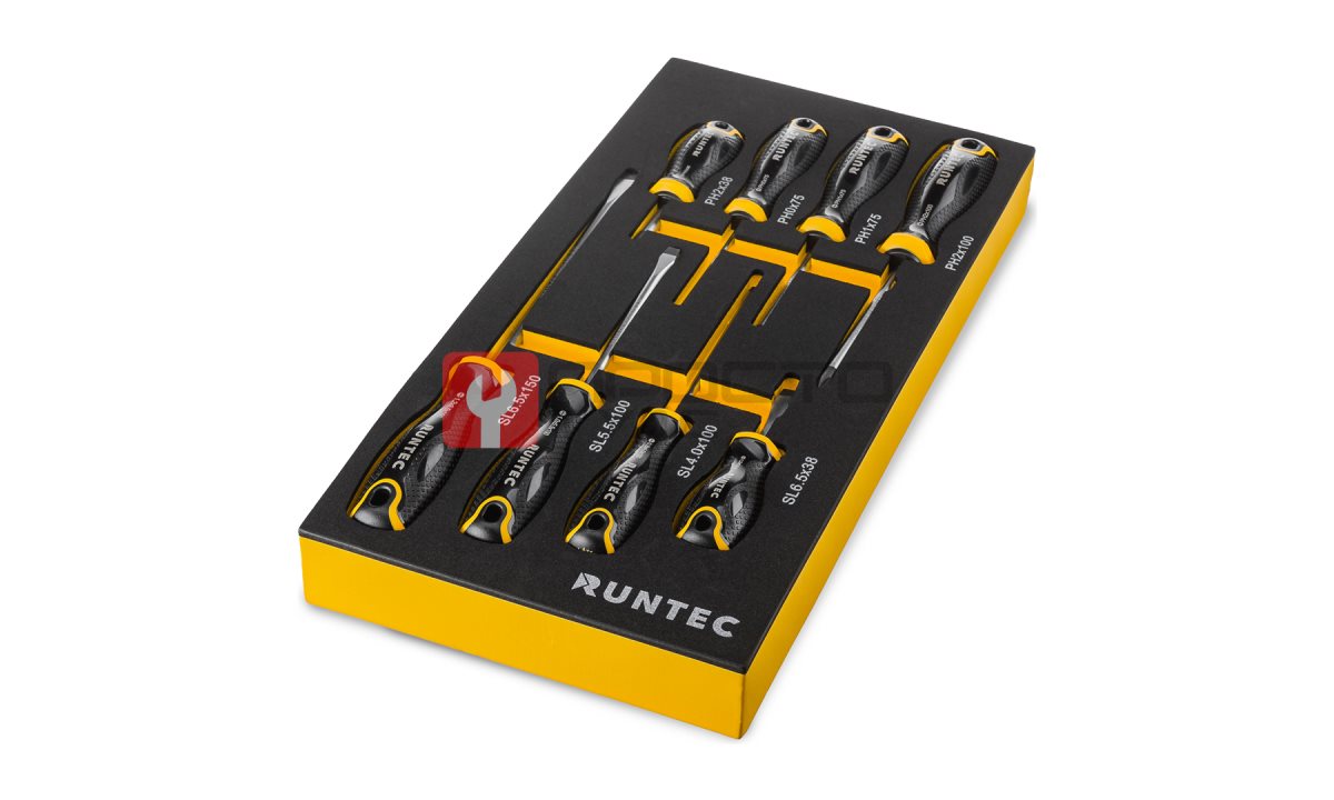  RUNTEC RT-SD1E8F Набор отверток RUNTEC S2 в ложементе EVA, 8 предметов (0)
