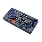  Комплект L-образных ключей TORX Hans в ложементе, TT-19 мни (0)