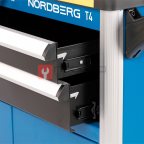  Тележка инструментальная, 2 выдвижных ящика, 2 полки с дверцами NORDBERG T4 (7)