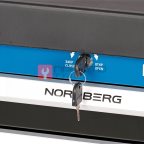  Тележка инструментальная, 2 выдвижных ящика, 2 полки с дверцами NORDBERG T4 (5)