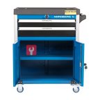  Тележка инструментальная, 2 выдвижных ящика, 2 полки с дверцами NORDBERG T4 (9)
