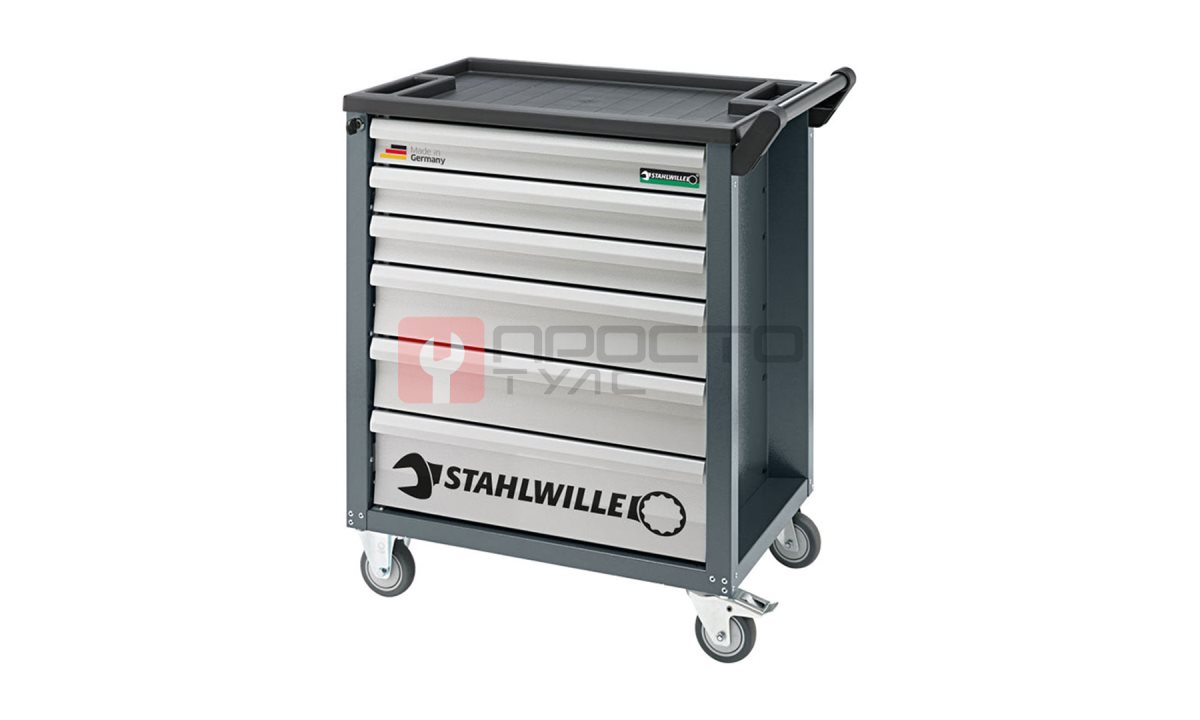  Тележка инструментальная 6 ящиков, STAHLWILLE, 81200000, 90/6A (0)
