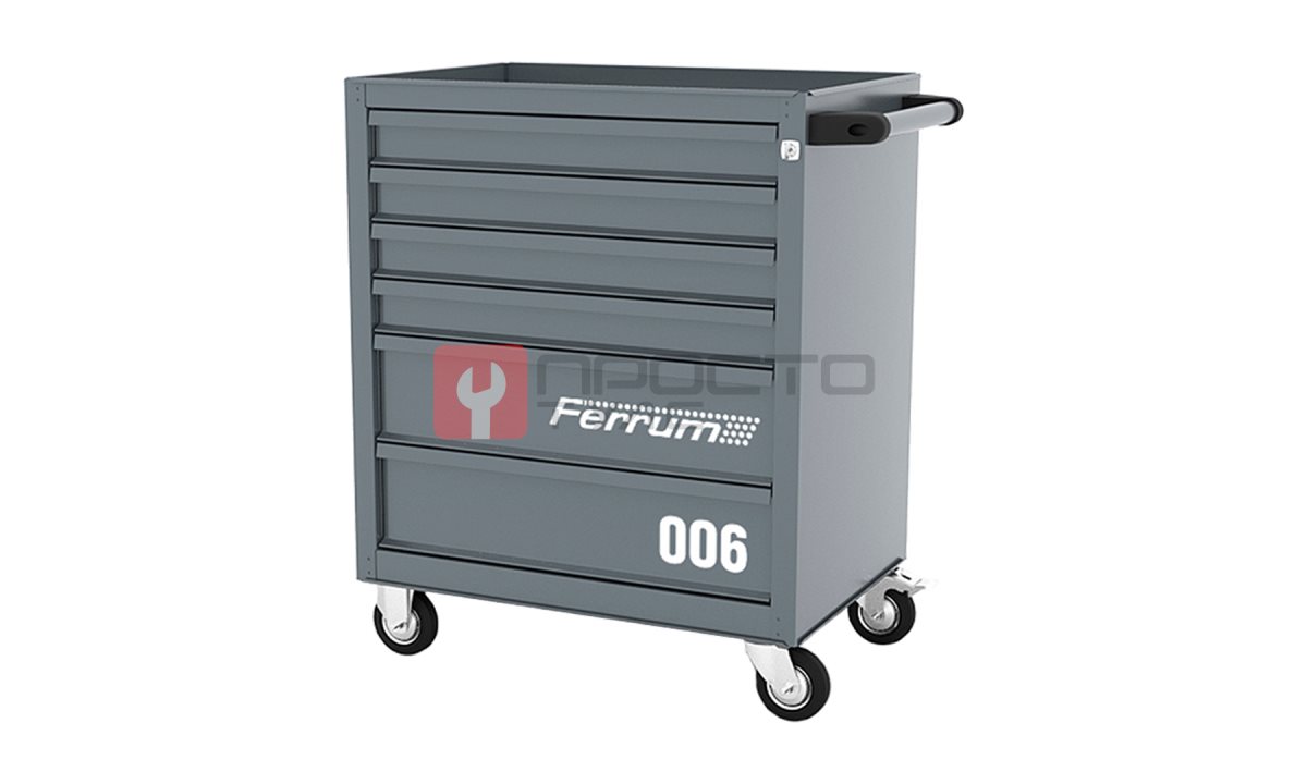  Тележка инструментальная, 6 ящиков, FERRUM, 02.006L (0)