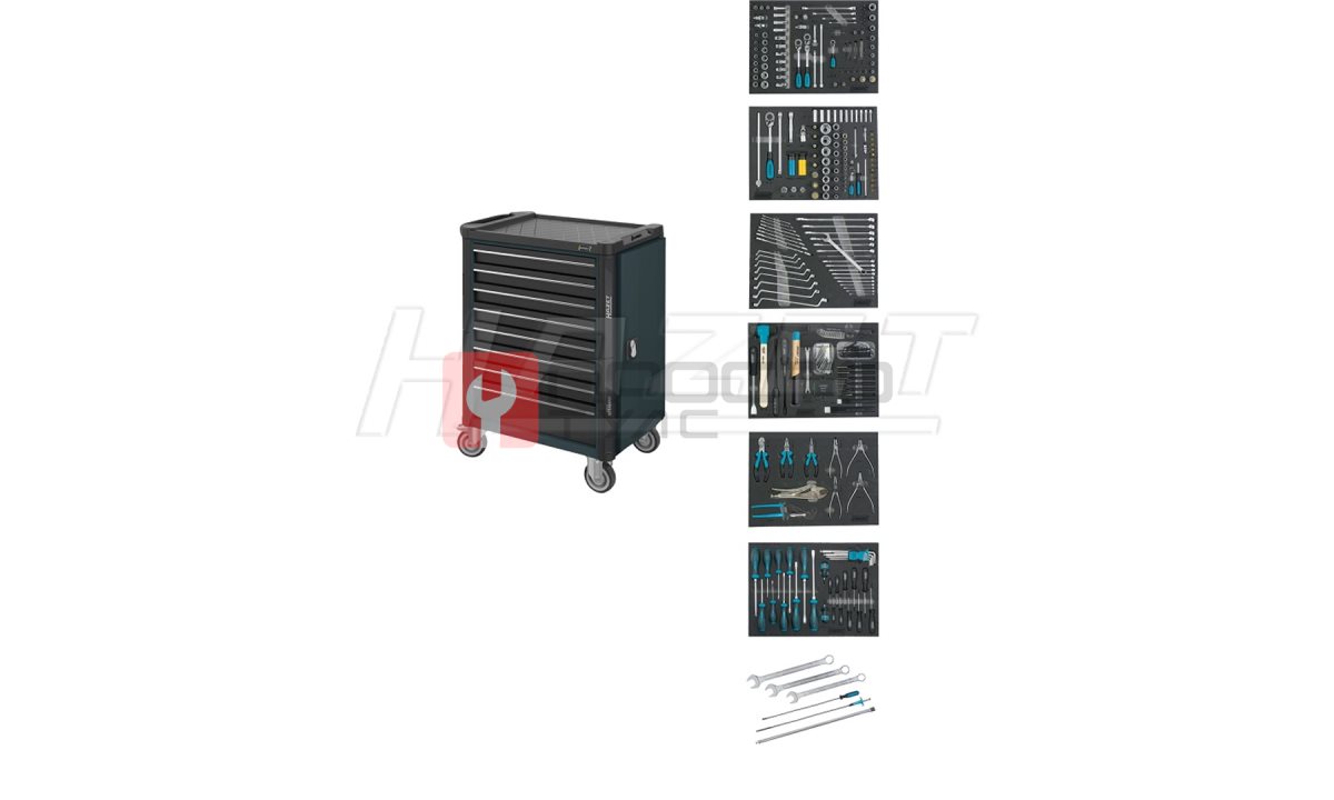  Тележка инструментальная Hazet 179NT-8-RAL7016/2 с набором инструмента. (0)