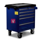  Licota AWX-2602GB-N-R-ST Тележка инструментальная с карманом, cо столешницей, 5 полок, сине-серая мни (1)
