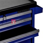  Licota AWX-2602GB-N-R-ST Тележка инструментальная с карманом, cо столешницей, 5 полок, сине-серая (2)