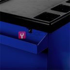  Licota AWX-2602GB-N-R-ST Тележка инструментальная с карманом, cо столешницей, 5 полок, сине-серая (7)