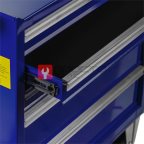  Licota AWX-2602GB-N-R Тележка инструментальная с карманом, 5 полок, сине-серая (2)