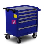  Licota AWX-2602GB-N-R Тележка инструментальная с карманом, 5 полок, сине-серая мни (1)