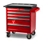  Licota AWX-2602R-N-R-ST Тележка инструментальная c карманом, cо столешницей, 5 полок, красная мни (0)