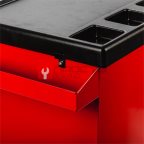  Licota AWX-2602R-N-R-ST Тележка инструментальная c карманом, cо столешницей, 5 полок, красная (4)