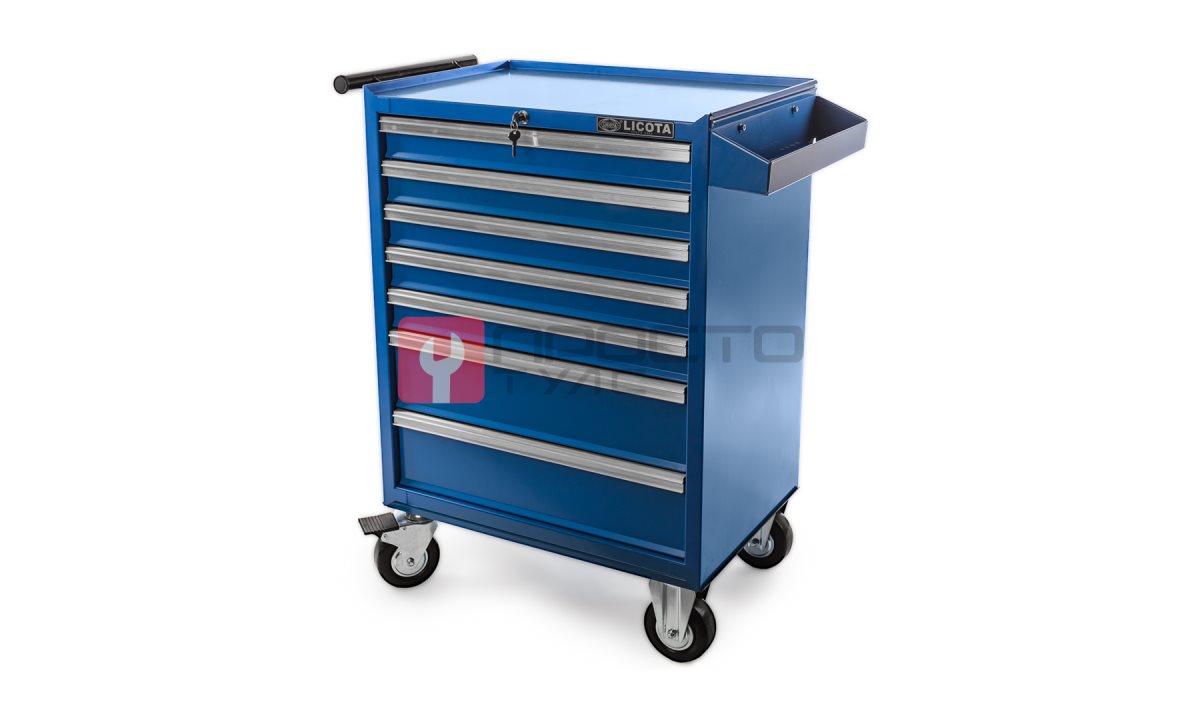  Licota AWX-2603B-N-R Тележка инструментальная с карманом, 7 полок, синяя (0)