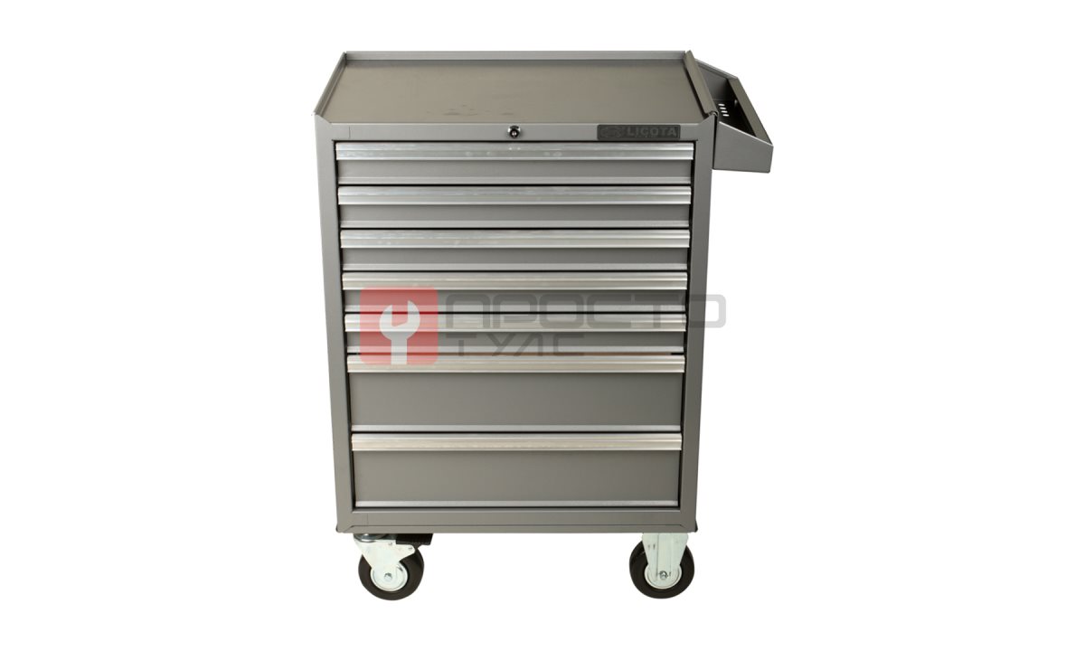  Licota AWX-2603G-N-R Тележка инструментальная с карманом, 7 полок, серая (1)