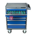  Licota AWX-2603GB-N-R Тележка инструментальная с карманом, 7 полок, сине-серая (2)
