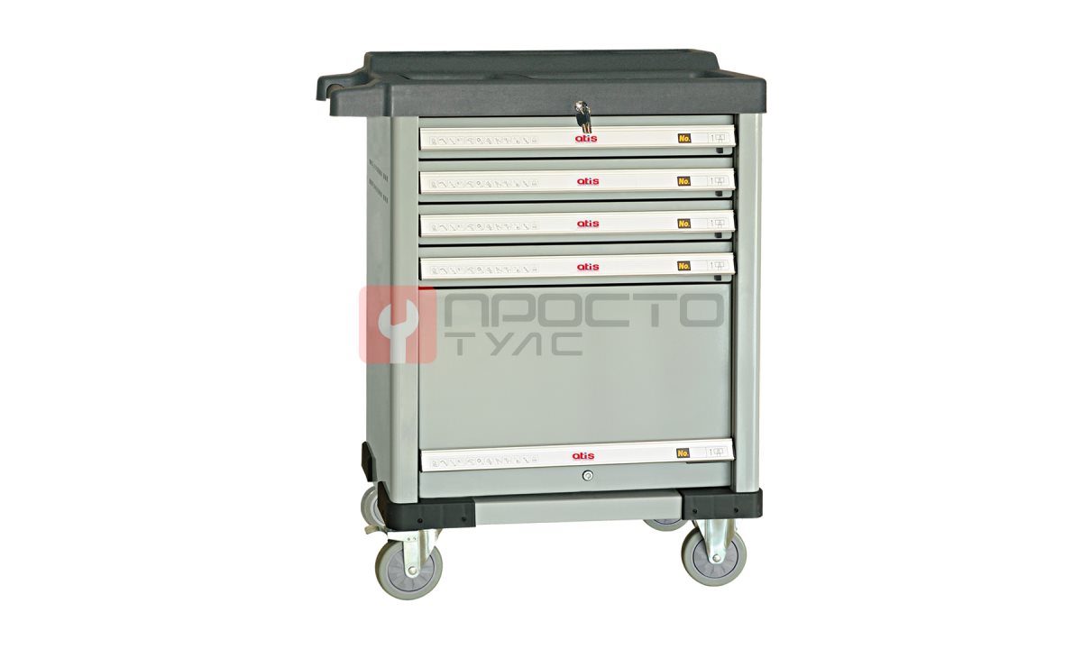  CT804 Инструментальная тележка 450кг, 5 полок, габариты 8004851200мм (0)