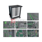  Тележка инструментальная 8 ящиков с набором инструментов 322 предмета TOPTUL GE-32203 мни (0)