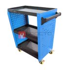  KraftWell KRW-T3PB Тележка инструментальная с 3 открытыми полками и перфорированными боковинами мни (0)