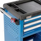  Тележка инструментальная профессиональная 3 полки+открытый отсек NORDBERG T4N (4)